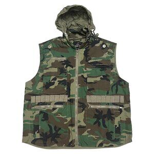 Vintage ROTHCO Ranger Vest Outdoor Forest Army Camo Vest - Mens Medium